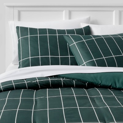 4pc Botanical Leaf Twin Kids' Comforter Bedding Set Green and White - Sweet  Jojo Designs