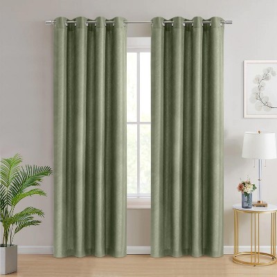 Navy Polyester Light Filtering Grommet Curtain Panel 52" x 63"
