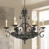 Kathy Ireland Dark Bronze Chandelier Lighting 32 1/2" Wide Industrial 6-Light Fixture for Dining Room House Foyer Kitchen Entryway - 2 of 4