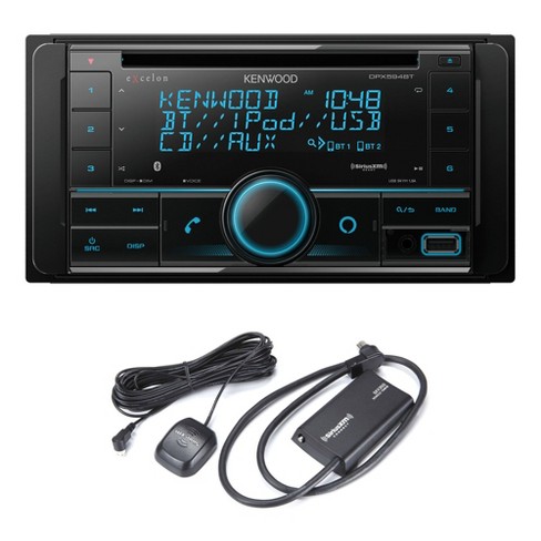 Dicteren werkzaamheid Plotselinge afdaling Kenwood Excelon Dpx795bh Bluetooth Usb Double Din Cd Receiver With A Sirius  Xm Sxv300v1 Connect Vehicle Tuner Kit For Satellite Radio : Target