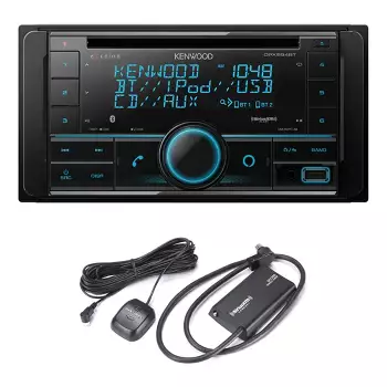 Kenwood Bluetooth Aux And Usb Double Cd Receiver With A Xm Sxv300v1 Connect Vehicle Tuner Kit For Satellite Radio : Target