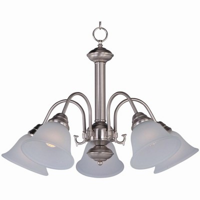 Maxim Lighting Malaga 5 - Light Chandelier in  Satin Nickel