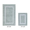 Hotel Bath Rug 100% Premium Cotton Tufted Weave Two Tone Reversible 2 Piece Bathroom Rug Set, Super Soft & Water Absorbent, Machine Washable Bathmat - 2 of 4