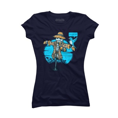 Junior's Design By Humans Social Bird By LetterQ T-Shirt