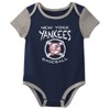 MLB New York Yankees Infant Boys' 3pk Bodysuit - 4 of 4