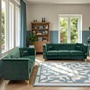 3-Seater Velvet Plush Sofa Set of 2 with Gold-Tone Metal Legs, Stylish Design, and Durable Construction - 4 of 4