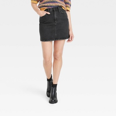 Women's High-Rise Denim Mini Skirt - Universal Thread™