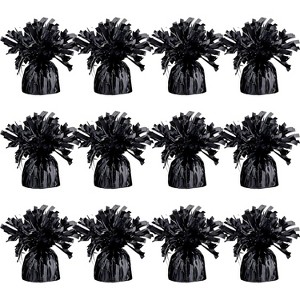 Silver Balloon Weights – 12-Pack Metallic Foil, 4.8" Heavy Weights for Helium Balloons, Perfect for Parties, Birthdays & Weddings. - 1 of 4