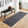 Washable Modern Solid Textured Rug Non Slip Low Pile Rug Soft Contemporary Throw Floor Cover Foldable Indoor Carpet for Living Room Bedroom Nursery - 3 of 4