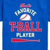 Boys' - Instant Message - Dad's Favorite T-Ball Player Short Sleeve Graphic T-Shirt - 2 of 4