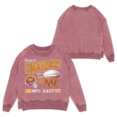 NFL Washington Commanders Women's Long Sleeve Fashion Fleece Sweatshirt