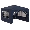 vidaXL Party Tent White Polyethylene, Steel Medium - 2 of 4