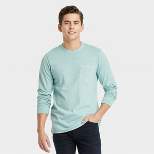 Men's Long Sleeve Garment Dyed Pocket T-Shirt - Goodfellow & Co™