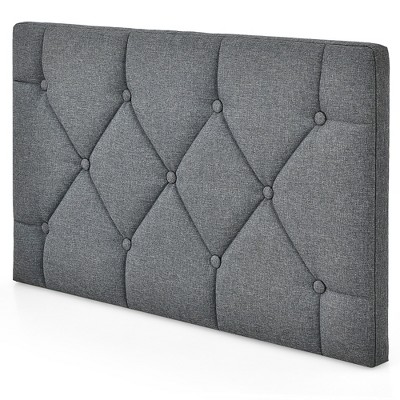 Costway Twin Wall-mounted Headboard Linen Fabric Upholstered Padded Easy Assembly