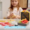 Joyfy Kids Pretend Play Kitchen Toy, Panini Maker & Sandwich Set with Slicer, Ingredients & Menu, Play Food Toy for Toddlers & Girls Birthday Gift - 4 of 4