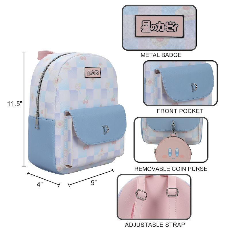 Kirby Sweet Treats Women's Mini Backpack With Coin Purse, 4 of 7