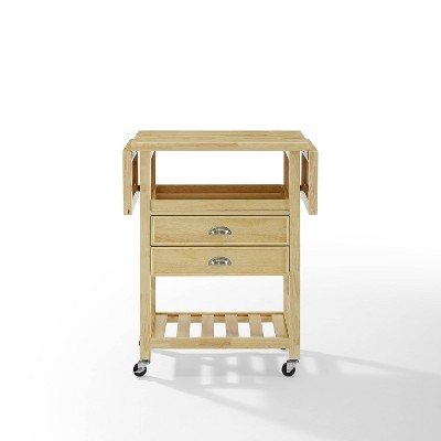 Bristol Double Drop Leaf Kitchen Cart Natural - Crosley