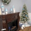 6' Feel Real® Snowy Libby Fir Hinged Tree with Warm White LED Lights - 4 of 4