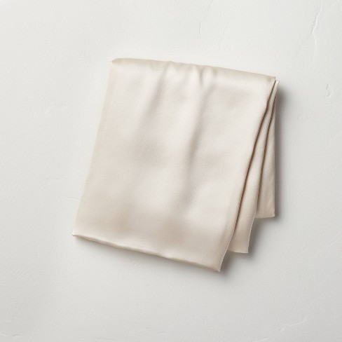 Standard Solid Silk Pillowcase Cream - Casaluna™ : Target