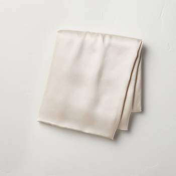 Standard Solid Silk Pillowcase Cream - Casaluna™