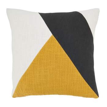 Saro Lifestyle Geometric Color Burst Poly Filled Throw Pillow