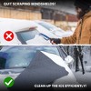 NEXPOW Car Windshield Cover, Snow Cover with Side Mirrors Cover, Windshield Shade with Magnetic Edges for Car SUV CRV Trucks - 2 of 4