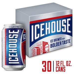 Icehouse Ice Lager Beer - 30pk/12 fl oz Cans - 1 of 4