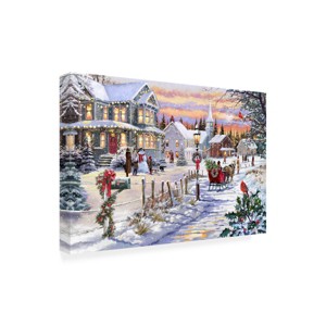 Trademark Fine Art -The Macneil Studio 'Bringing Home The Tree' Canvas Art - 1 of 4