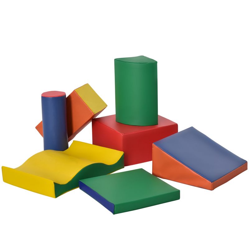 Soozier 7 Piece Soft Play Blocks Kids Climb and Crawl Gym Toy Foam Building and Stacking Blocks Non-Toxic Learning Play Set, 5 of 10
