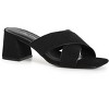 Women's Plus Size WIDE FIT Tuscany Slide - black | CITY CHIC - 2 of 4