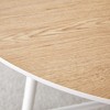 NicBex Round Dining Table 42" Modern Rectangular Dining Table with Metal Legs for Kitchen, Dining Room - 2 of 4
