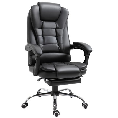 Vinsetto Executive Office Chair High Back Computer Desk Chair With  Headrest, Lumbar Support, Padded Armrest And Retractable Footrest, Gray :  Target