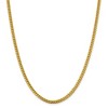 Black Bow Jewelry 4.25mm 14K Yellow Gold Solid Miami Cuban (Curb) Chain Necklace - 3 of 4