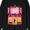 Wonka 2023 Character Silhouette In Doorway Crew Neck Long Sleeve Black Adult Tee - 2 of 3