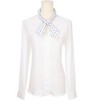 INSPIRE CHIC Women Polka Dots Cotton Linen Retro Solid Color Plain Square Neck Scarves 1Pc - 2 of 4