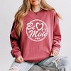 Simply Sage Market Women's Lightweight Garment Dyed Graphic Sweatshirt Be Mine Circle - 2 of 4