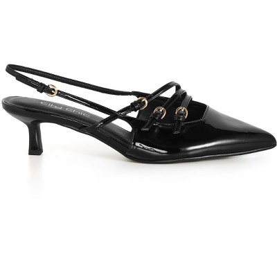 Women's Plus Size WIDE FIT Novah Heel - black | CITY CHIC