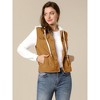INSPIRE CHIC Women's Regular Fit Layered Drawstring Hood Denim Jacket with Pockets - 4 of 4