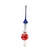 Santa Land 12.0 Inch Freedom Stars Tree Topper Patriotic Usa Red White Blue Tree Toppers - 3 of 3