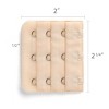 Allegra K Women's 3 Hook 3 Row Stretchy Bra Strap Extenders Hooks Bra Band - 3 of 3