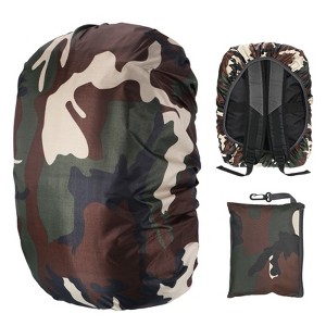 Unique Bargains Waterproof Backpack Rain Cover with A Carry Pouch for Hiking/Biking 1 Pc - 1 of 4