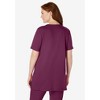 Woman Within Plus Size 7-Day Short-Sleeve Baseball Tunic - 3 of 4