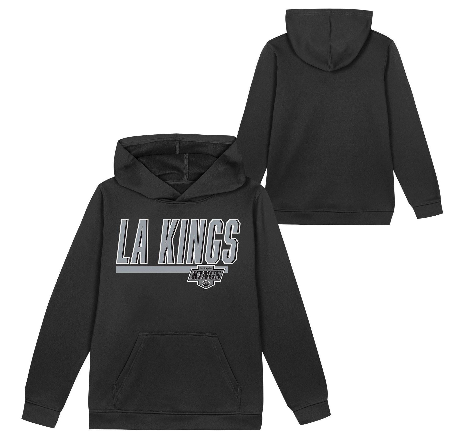 NHL Los Angeles Kings Boys' Poly Fleece Hooded Sweatshirt