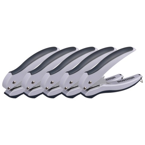 Bostitch Ez Squeeze™ 1-hole Punch, Gray, Pack Of 5 : Target
