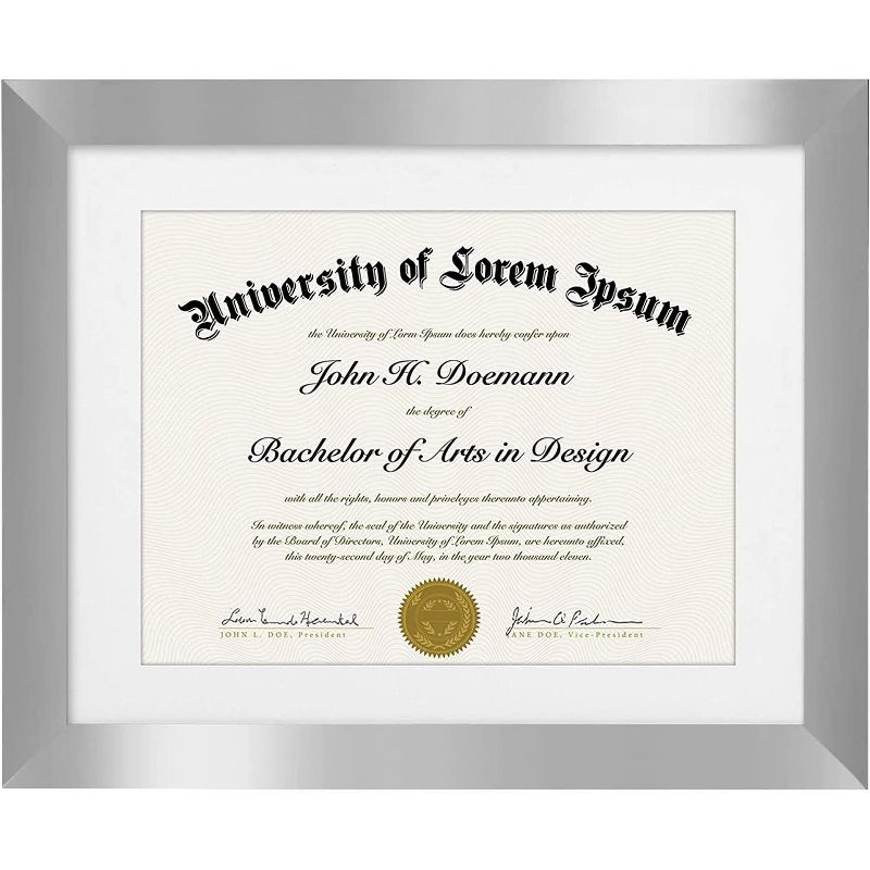 Americanflat Diploma Frame with tempered shatter-resistant glass - Available in a variety of sizes, 1 of 4