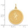 Black Bow Jewelry 14k Yellow Gold Wrestling Disc Pendant, 19mm - 4 of 4
