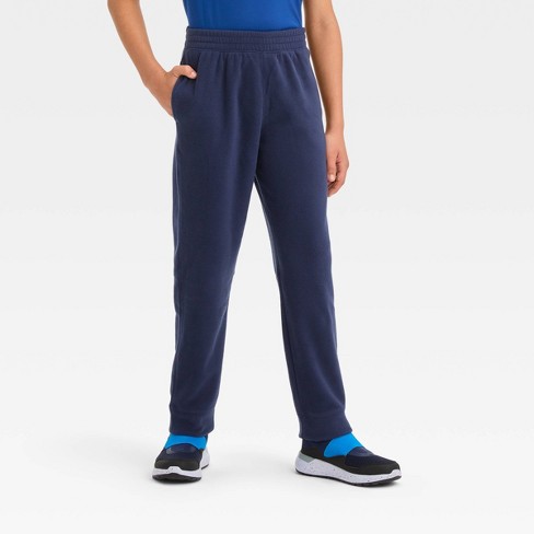 Men's Cotton Fleece Joggers - All In Motion™ Navy Blue S : Target