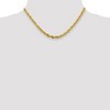Black Bow Jewelry 4.75mm 14k Yellow Gold Hollow Rope Chain Necklace - 3 of 4