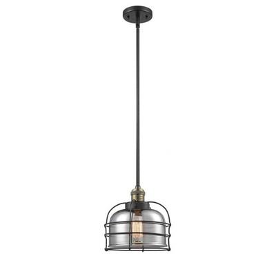 Bell Cage - 1 Light Mini Pendant In Traditional Style-10 Inches Tall and 9 Inches Wide