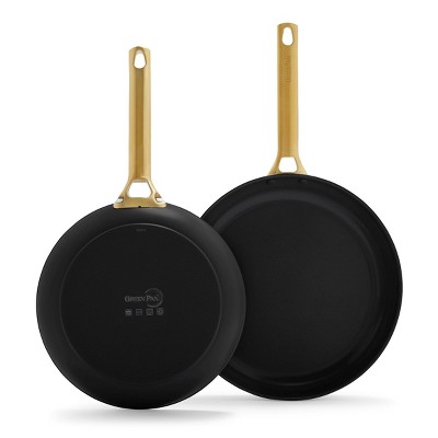 GreenPan Reserve 2pk (10" & 12") Hard Anodized Healthy Ceramic Nonstick Frypan Set